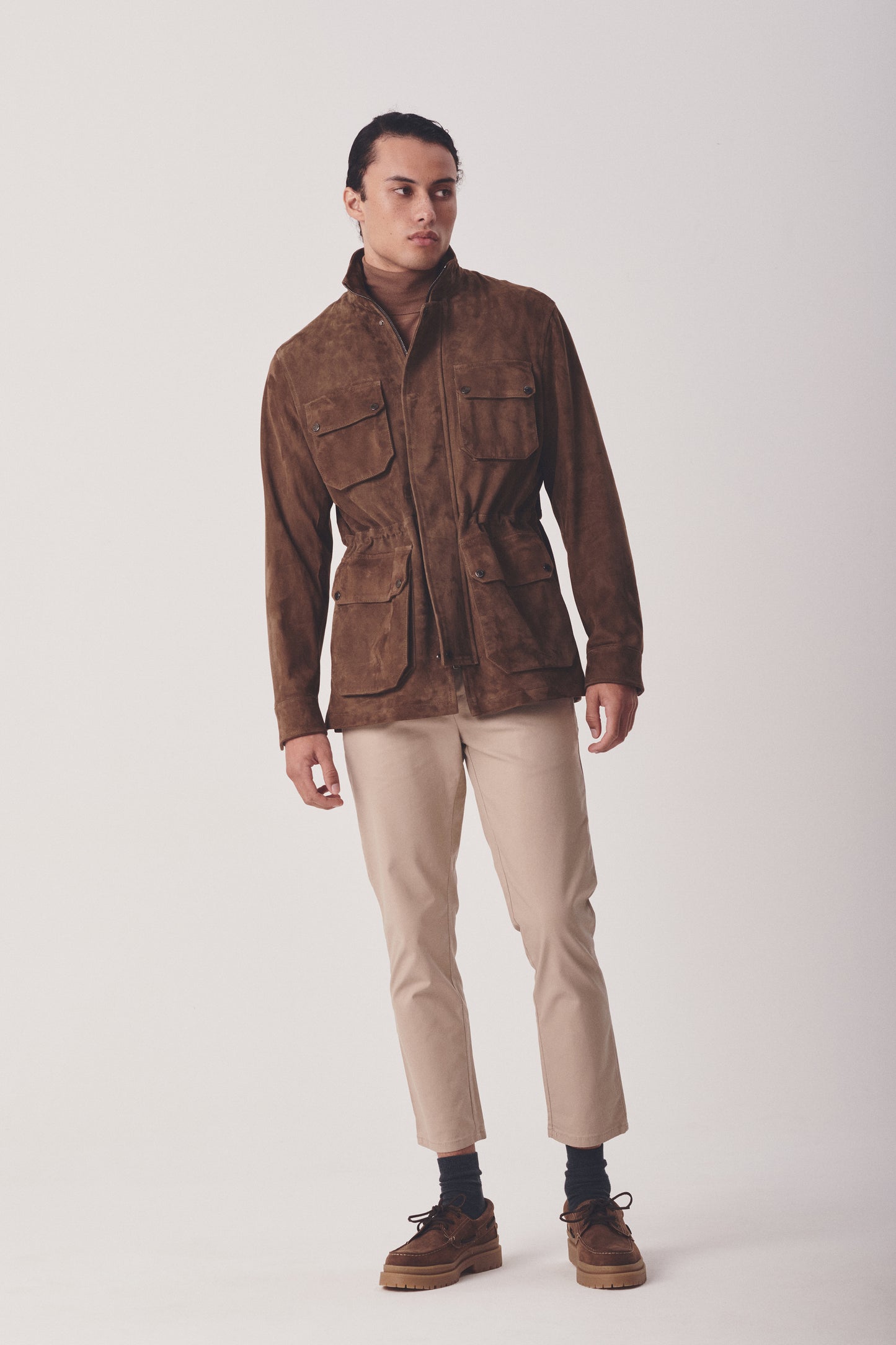 M-65 STYLE SUEDE FIELD COAT