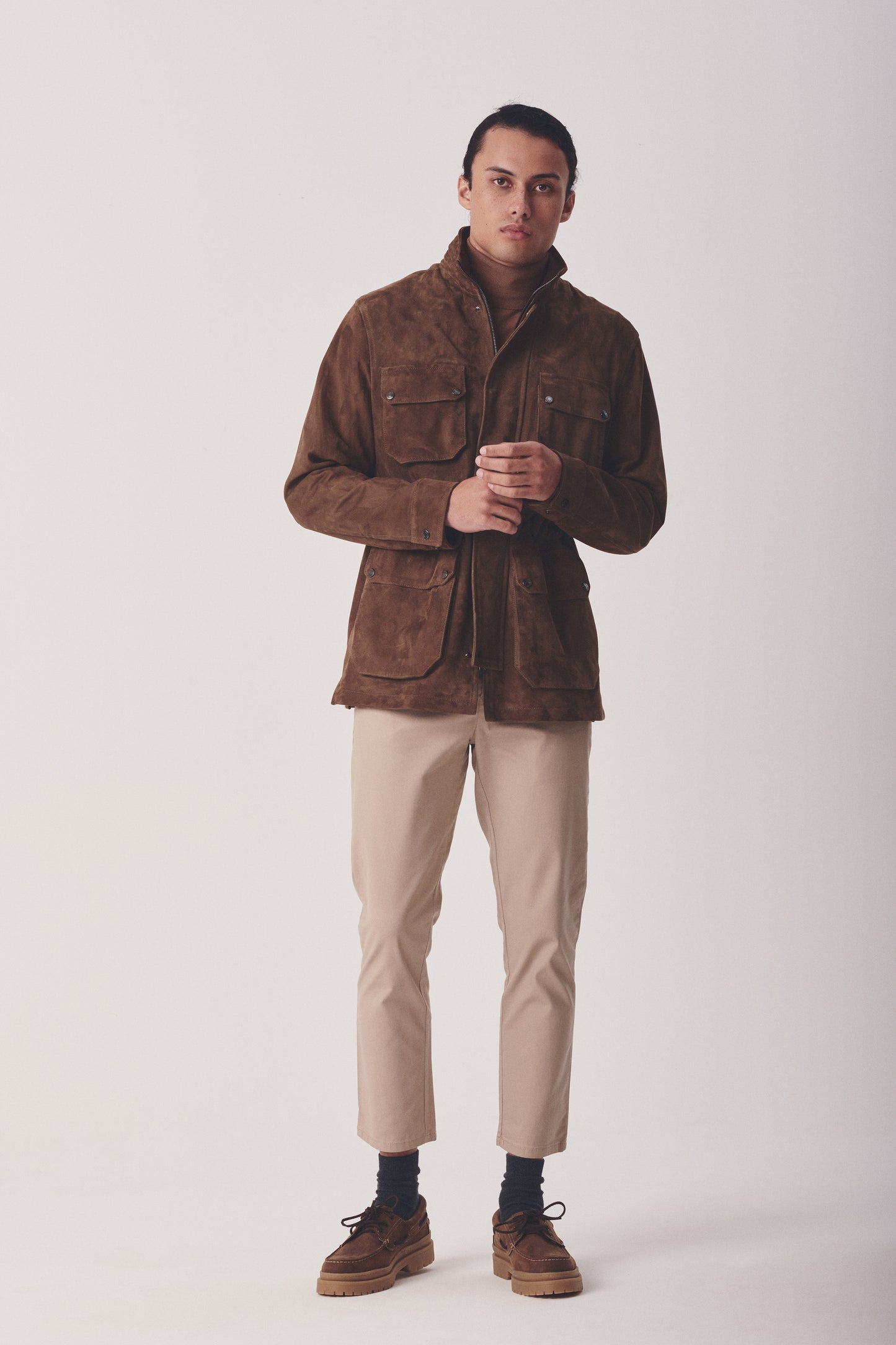 M-65 STYLE SUEDE FIELD COAT