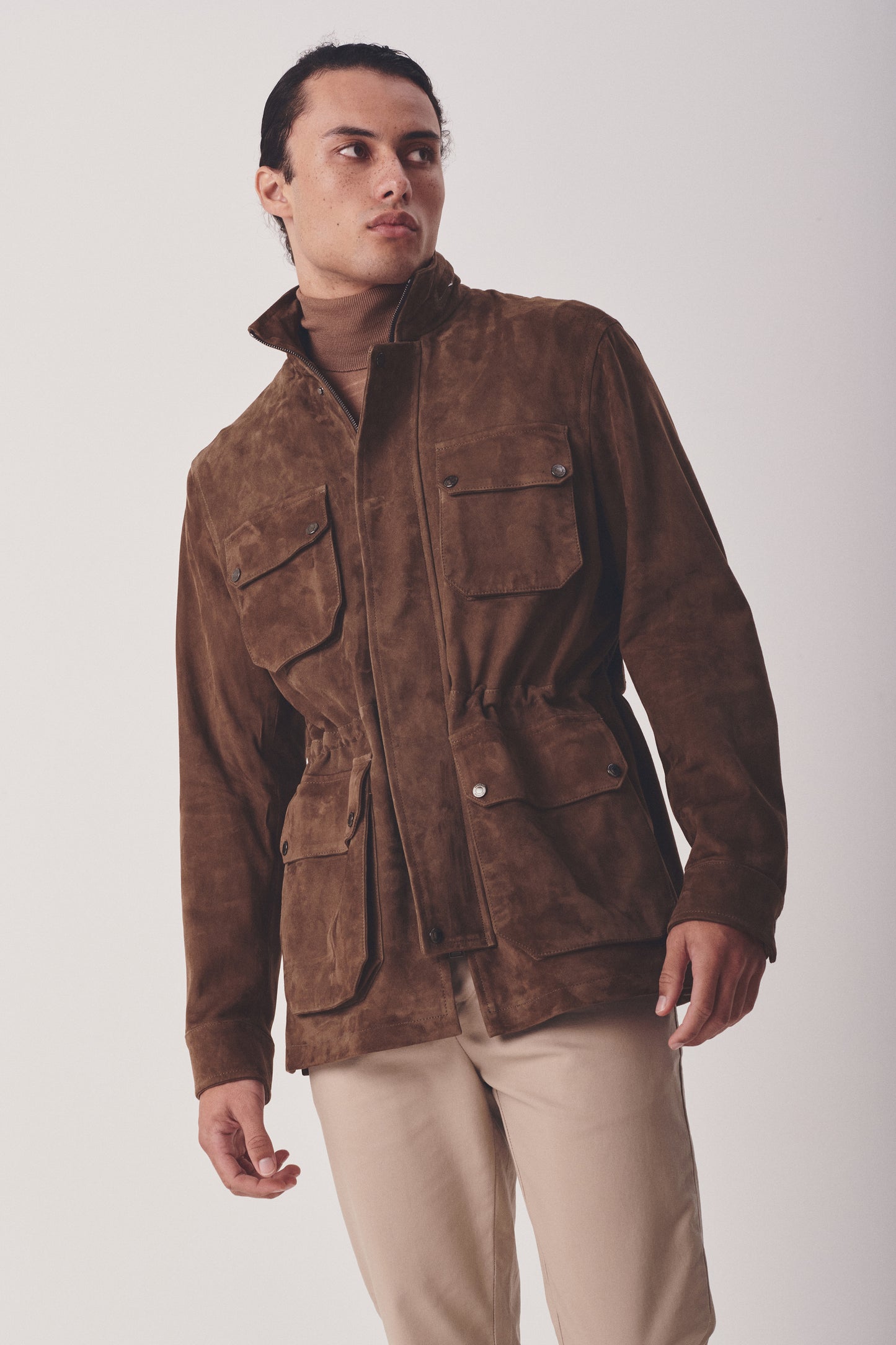 M-65 STYLE SUEDE FIELD COAT