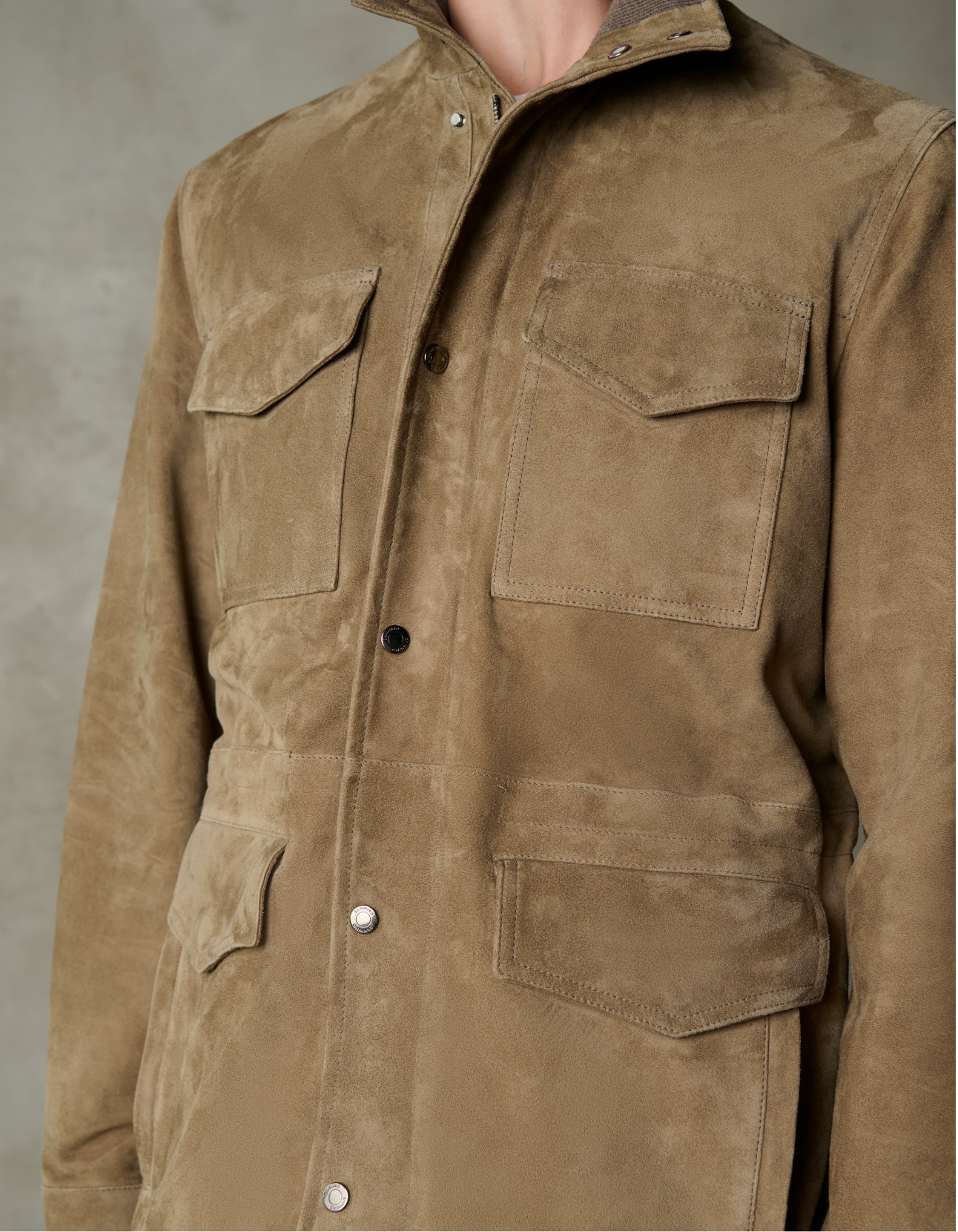 SUEDE LEATHER FIELD JACKET