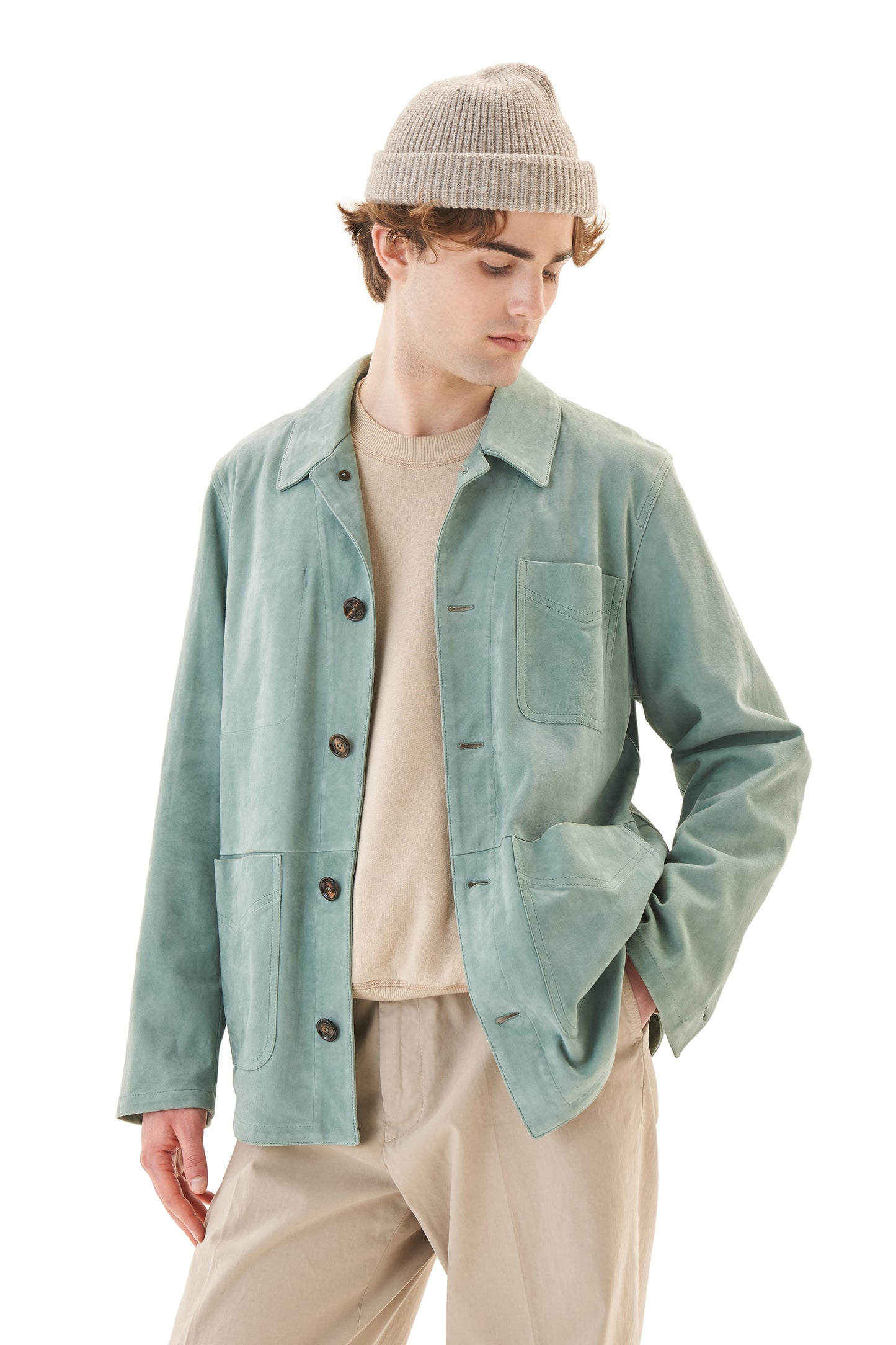 UNLINED SUEDE WORK JACKET
