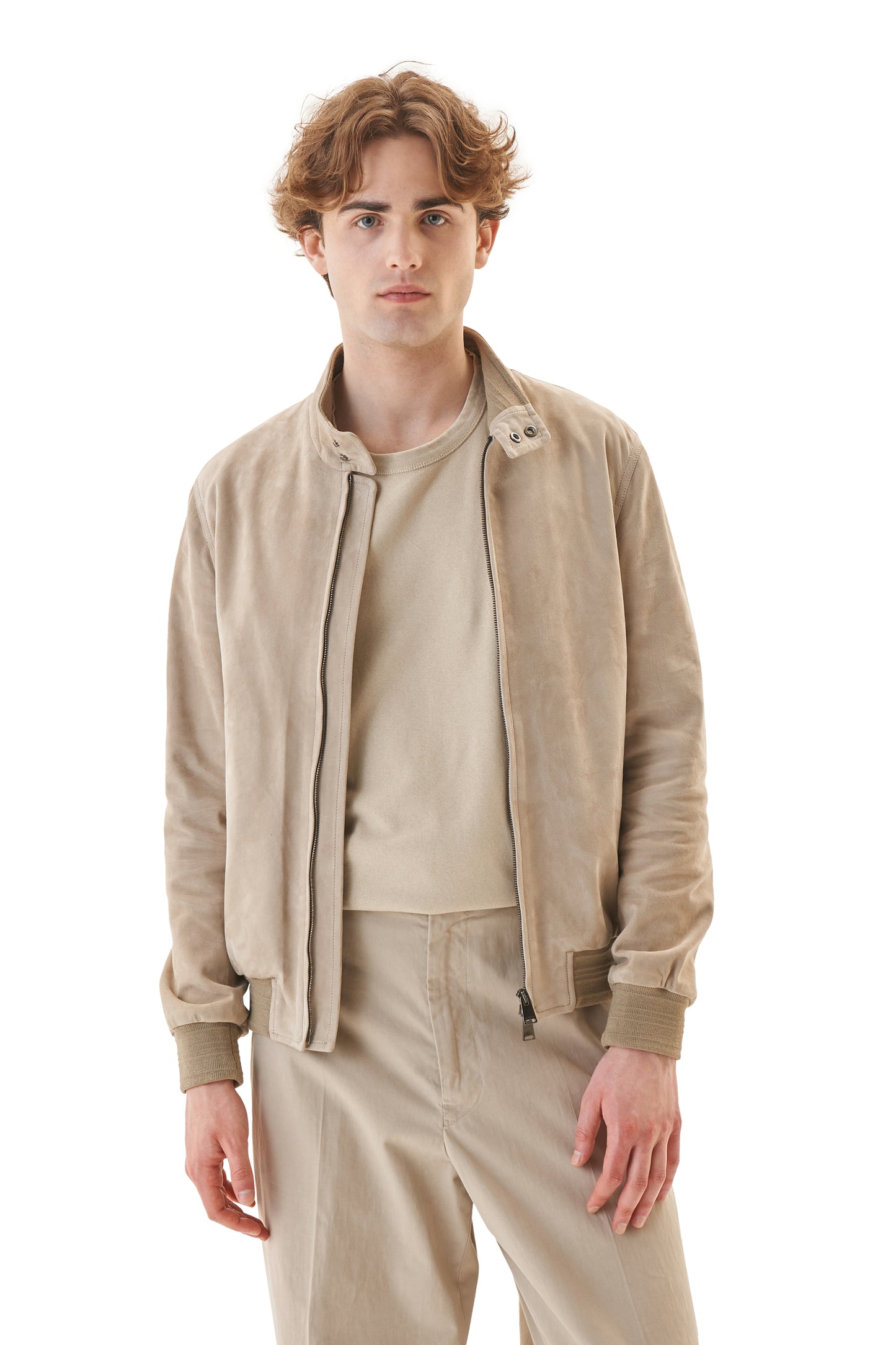 SUEDE HARRINGTON JACKET