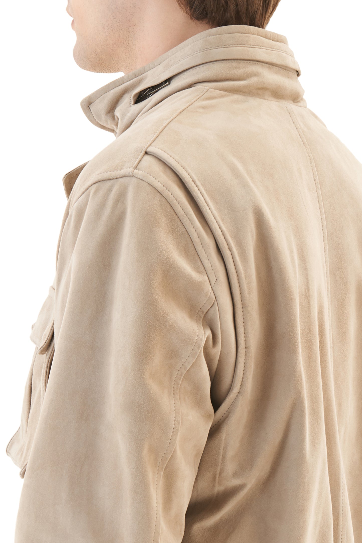 SUEDE FIELD COAT