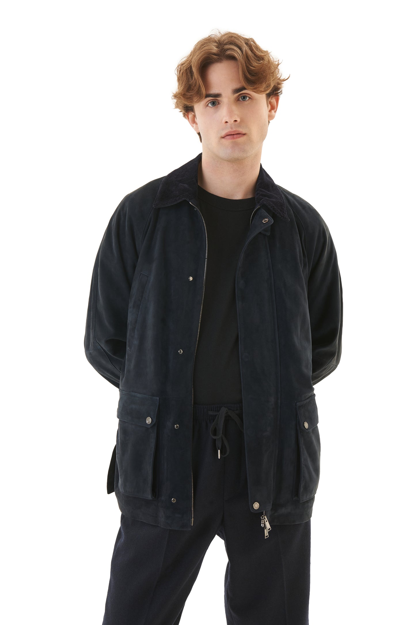 SUEDE BARN COAT