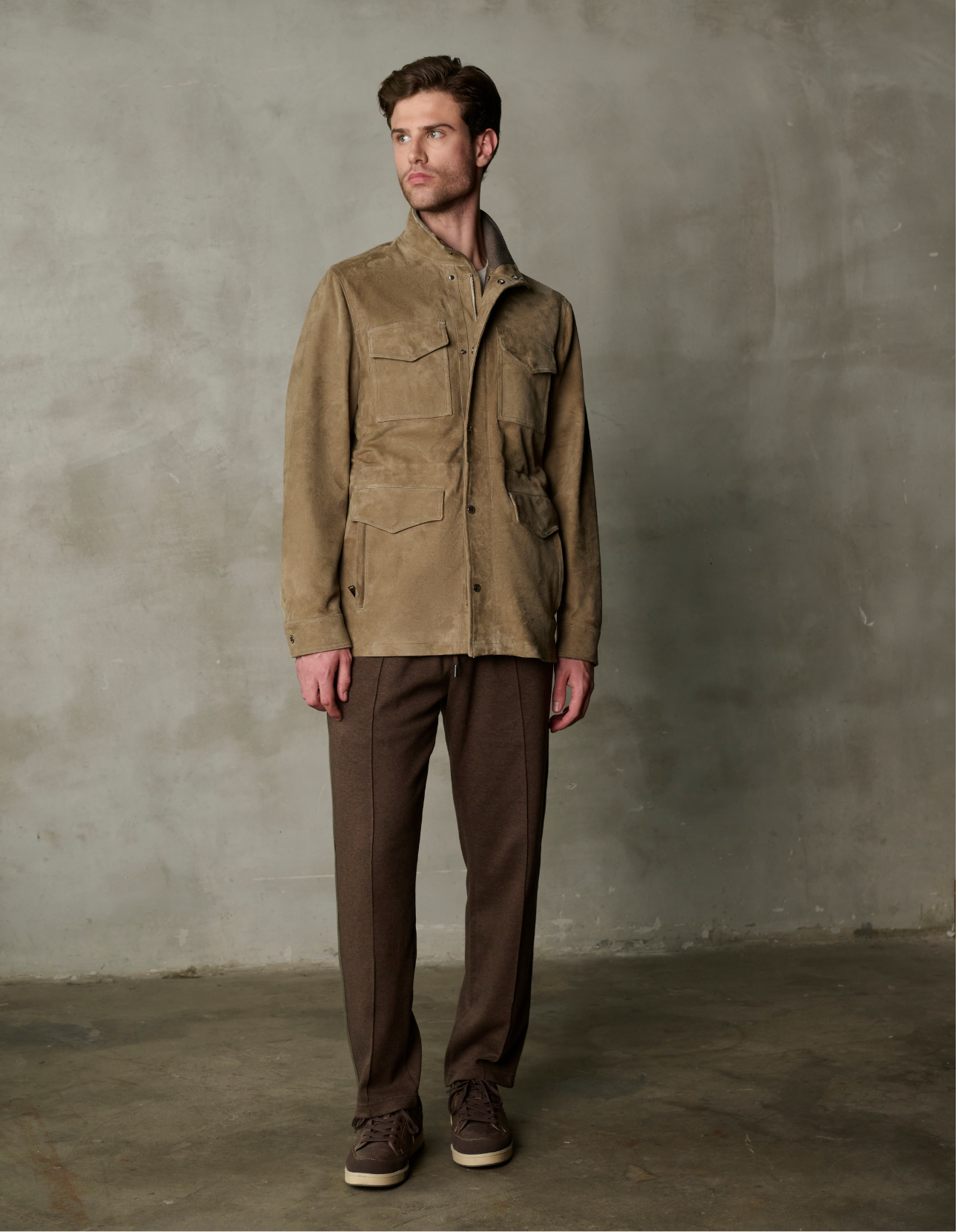 SUEDE LEATHER FIELD JACKET
