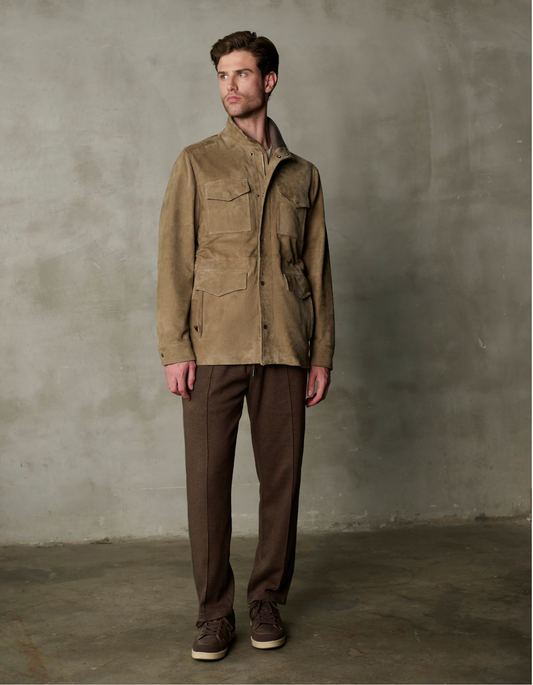 SUEDE LEATHER FIELD JACKET
