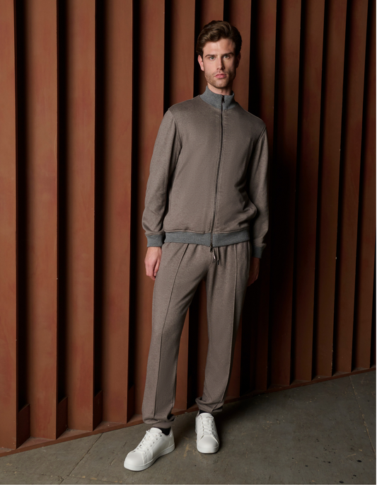 FULL ZIP RIBBED TRACKSUIT