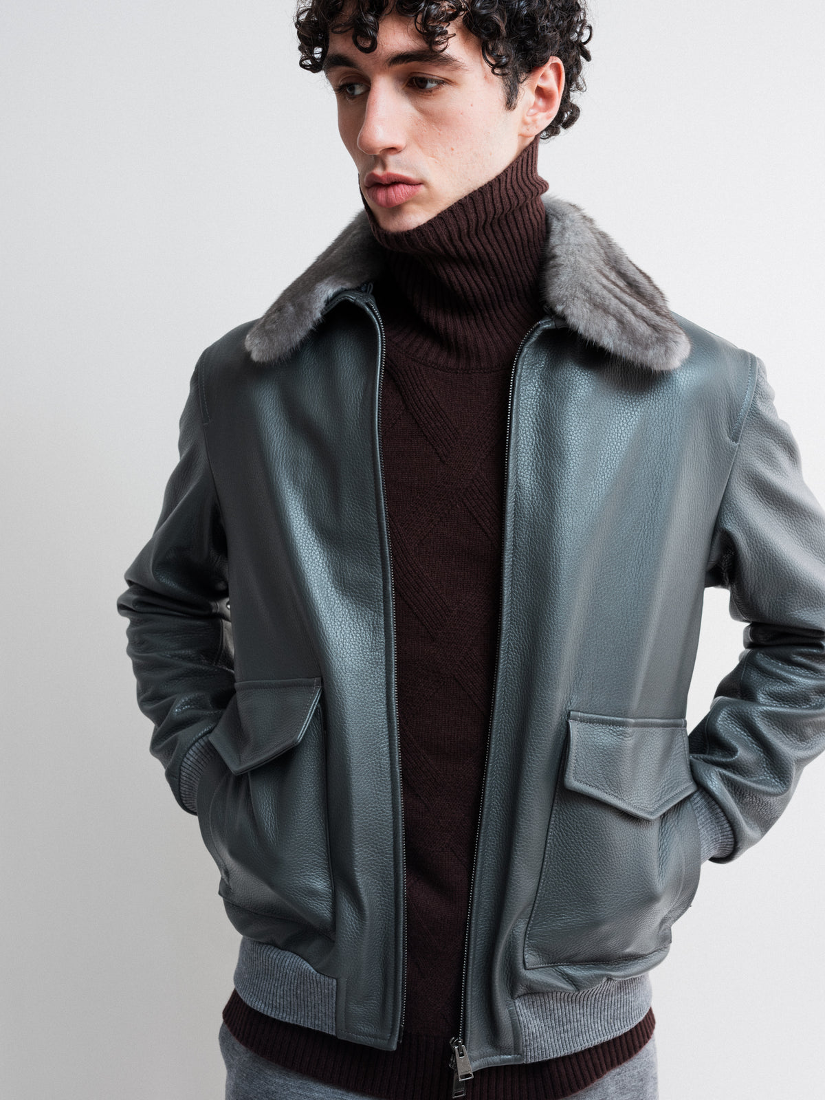 DEER LEATHER AVIATOR