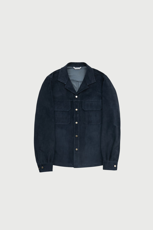 UNLINED SUEDE OVERSHIRT